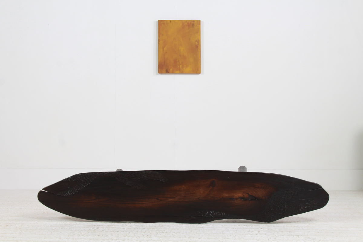 UNIQUE JAPANESE INSPIRED ELM SUGI BAN  COFFEE TABLE