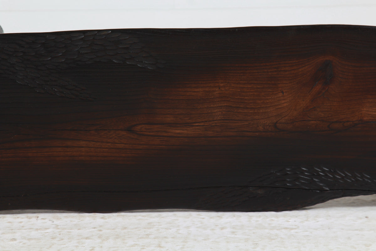 UNIQUE JAPANESE INSPIRED ELM SUGI BAN  COFFEE TABLE