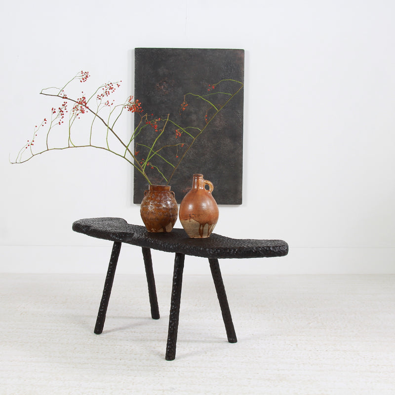 TEXTURED SUGI BAN OAK COFFEE TABLE MADE IN WALES