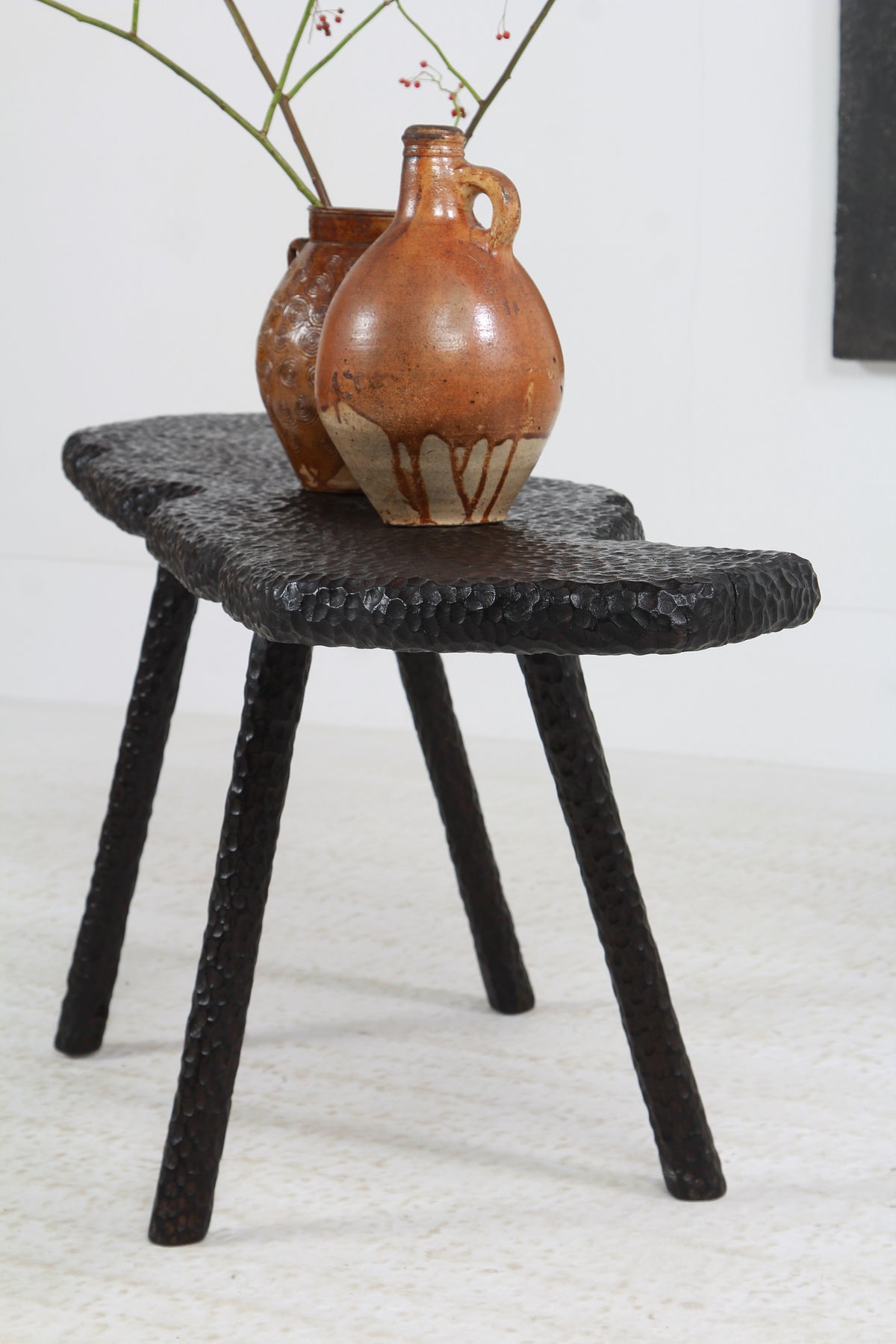 TEXTURED SUGI BAN OAK COFFEE TABLE MADE IN WALES