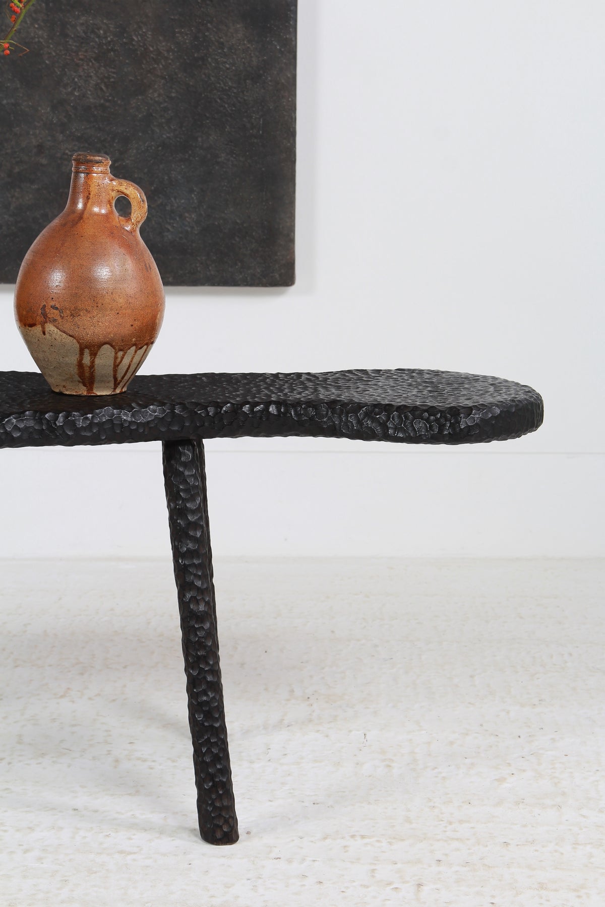 TEXTURED SUGI BAN OAK COFFEE TABLE MADE IN WALES