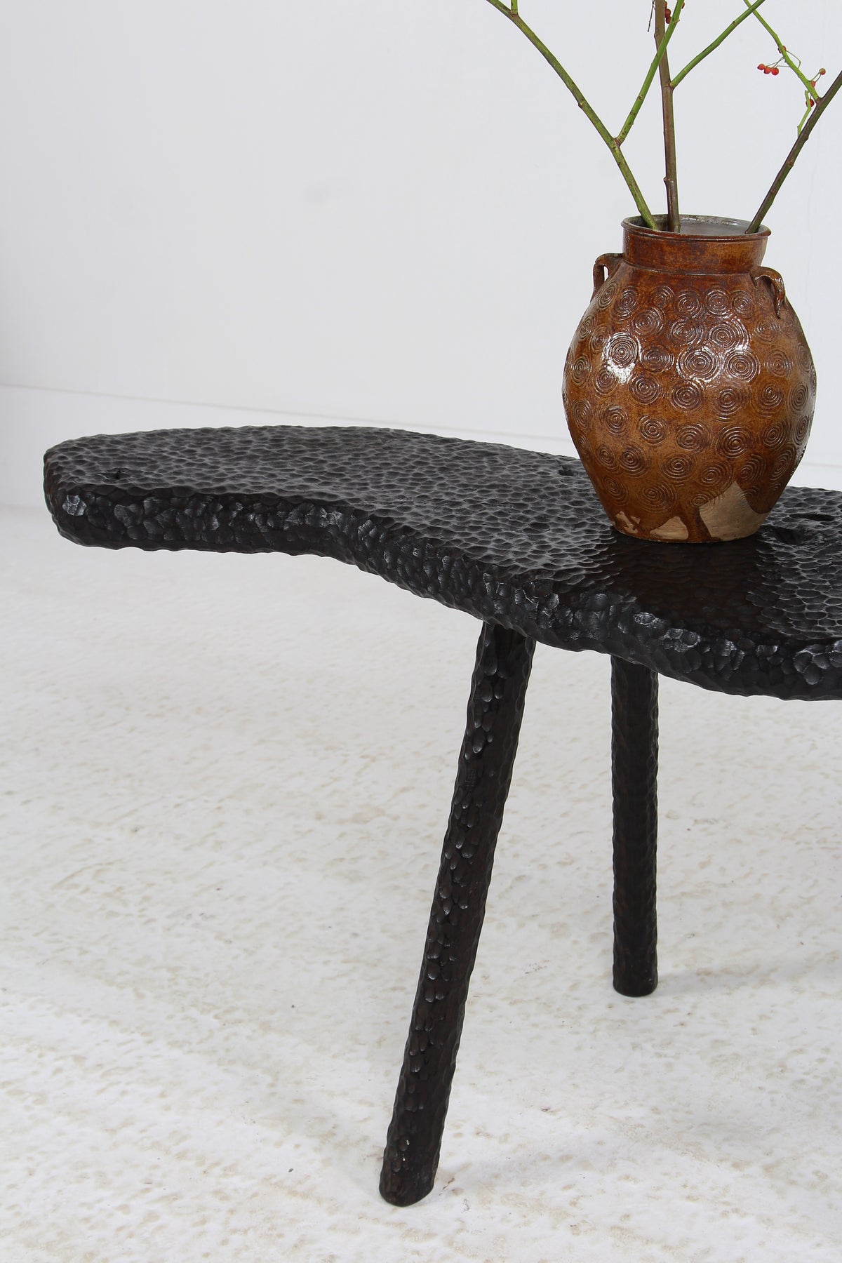 TEXTURED SUGI BAN OAK COFFEE TABLE MADE IN WALES