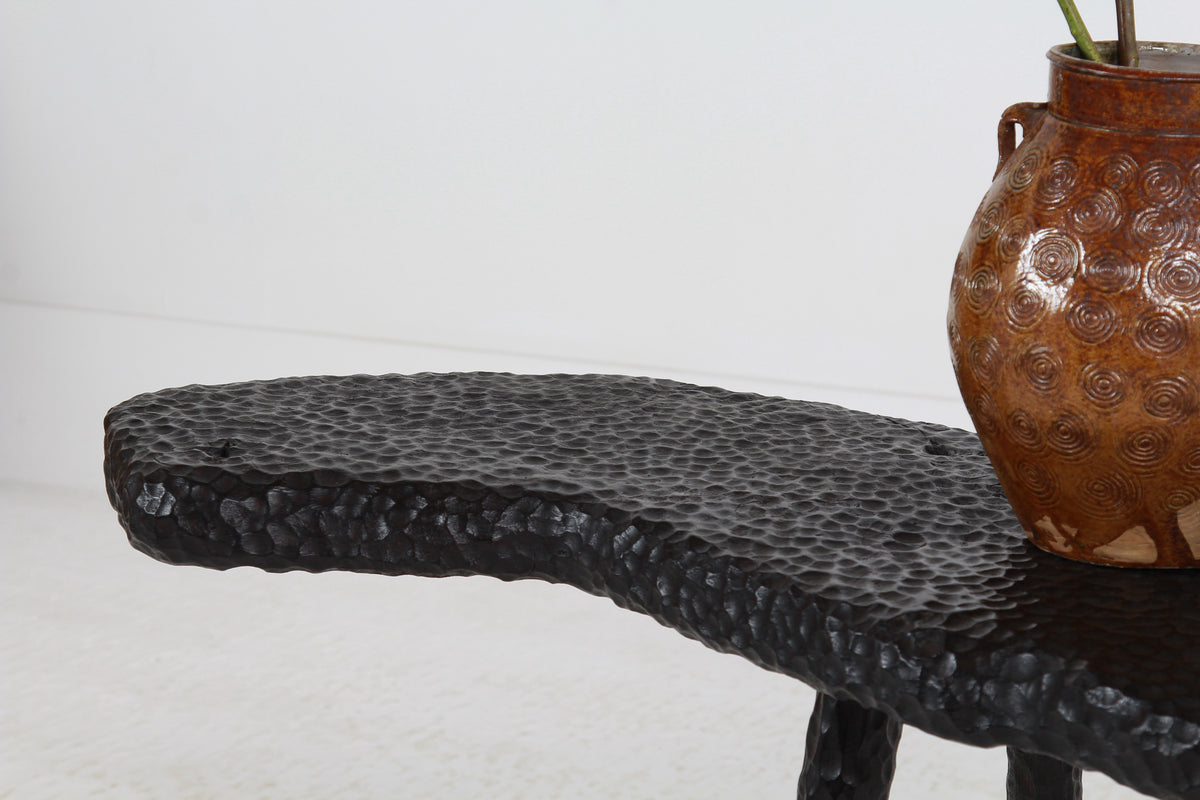 TEXTURED SUGI BAN OAK COFFEE TABLE MADE IN WALES