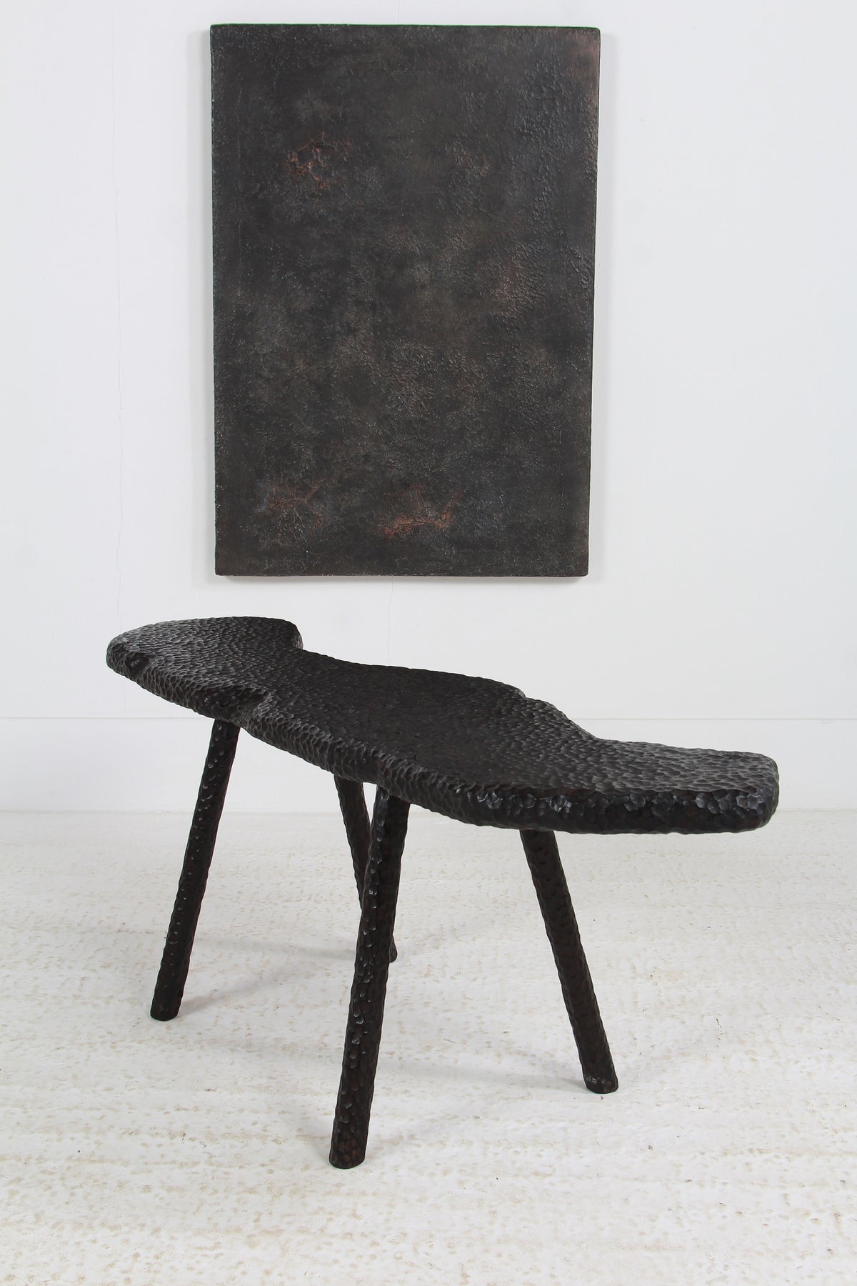 TEXTURED SUGI BAN OAK COFFEE TABLE MADE IN WALES