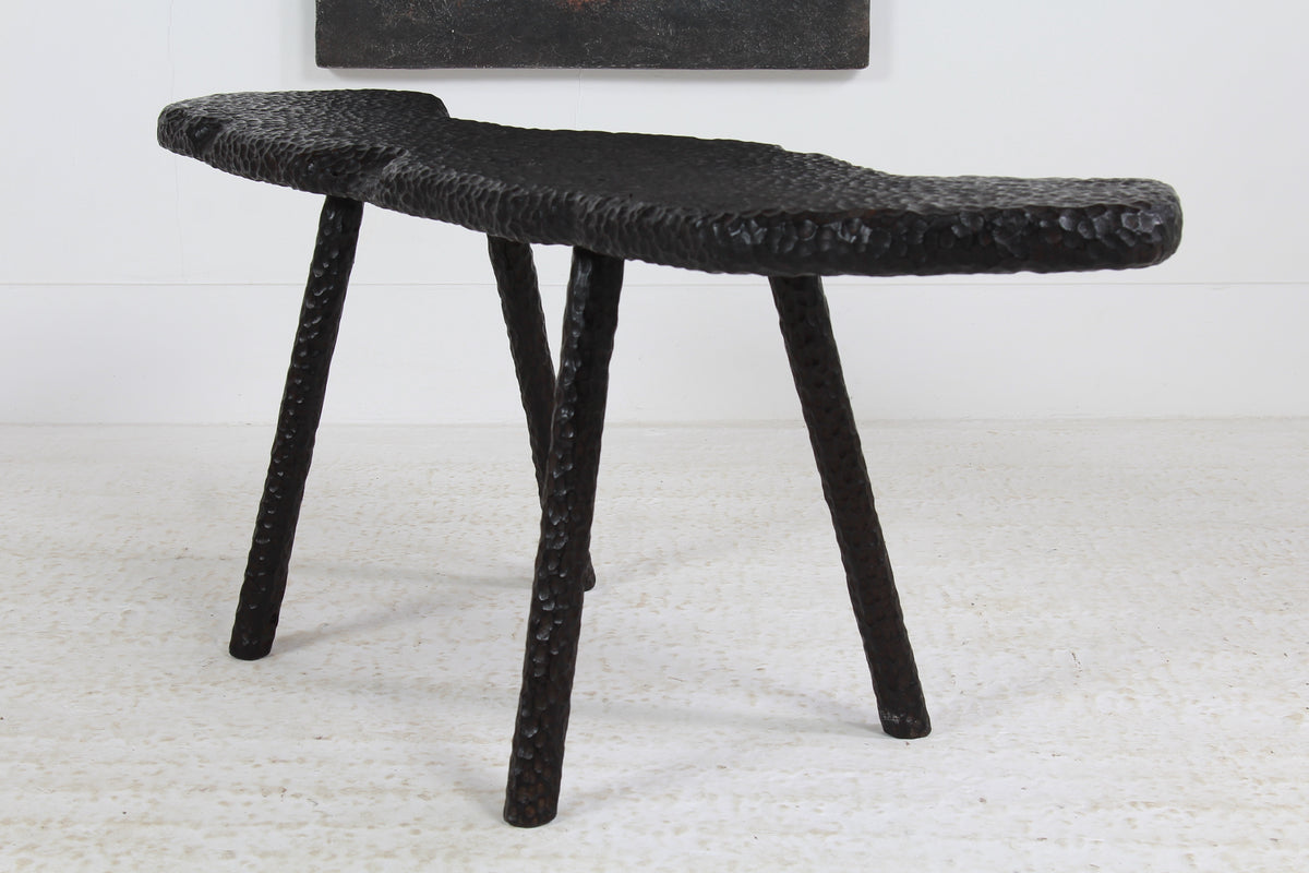 TEXTURED SUGI BAN OAK COFFEE TABLE MADE IN WALES