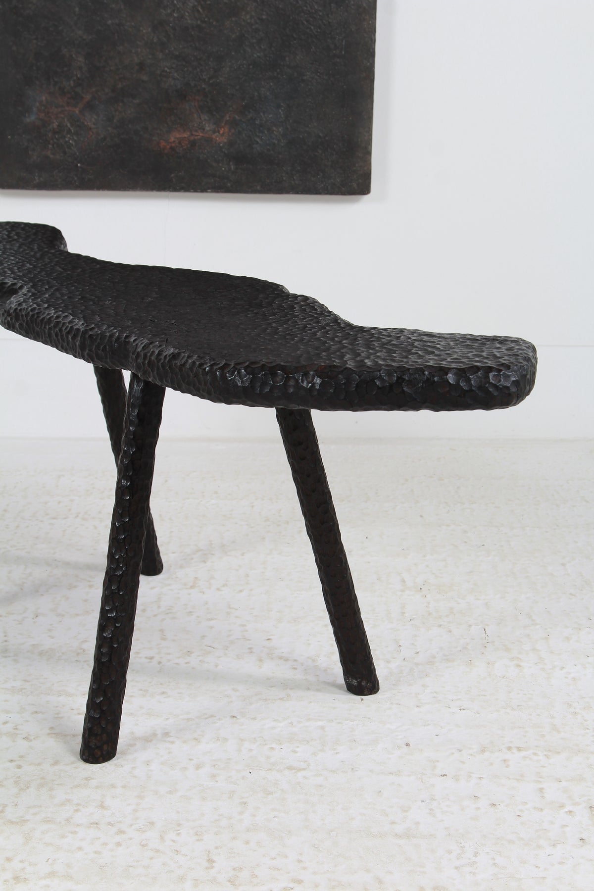 TEXTURED SUGI BAN OAK COFFEE TABLE MADE IN WALES