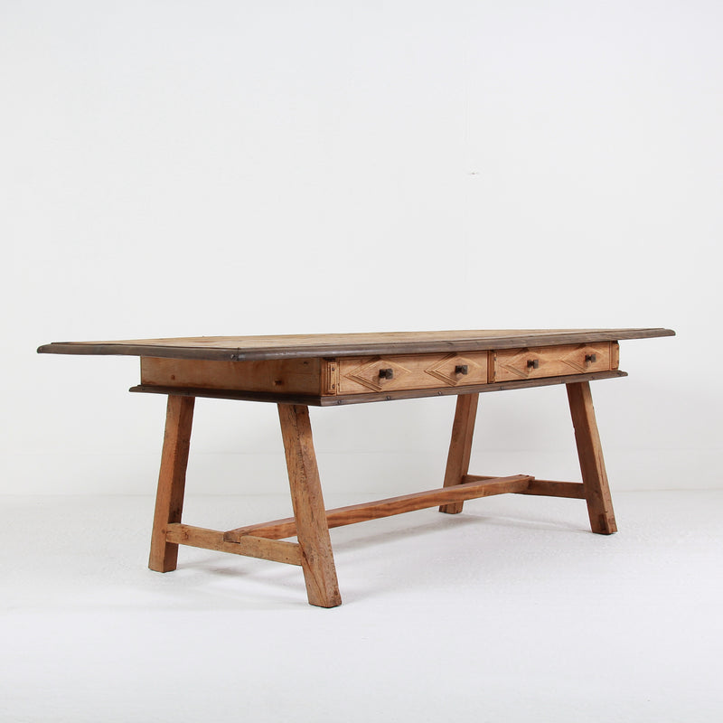 Huge 18thC Spanish Atelier Work Table