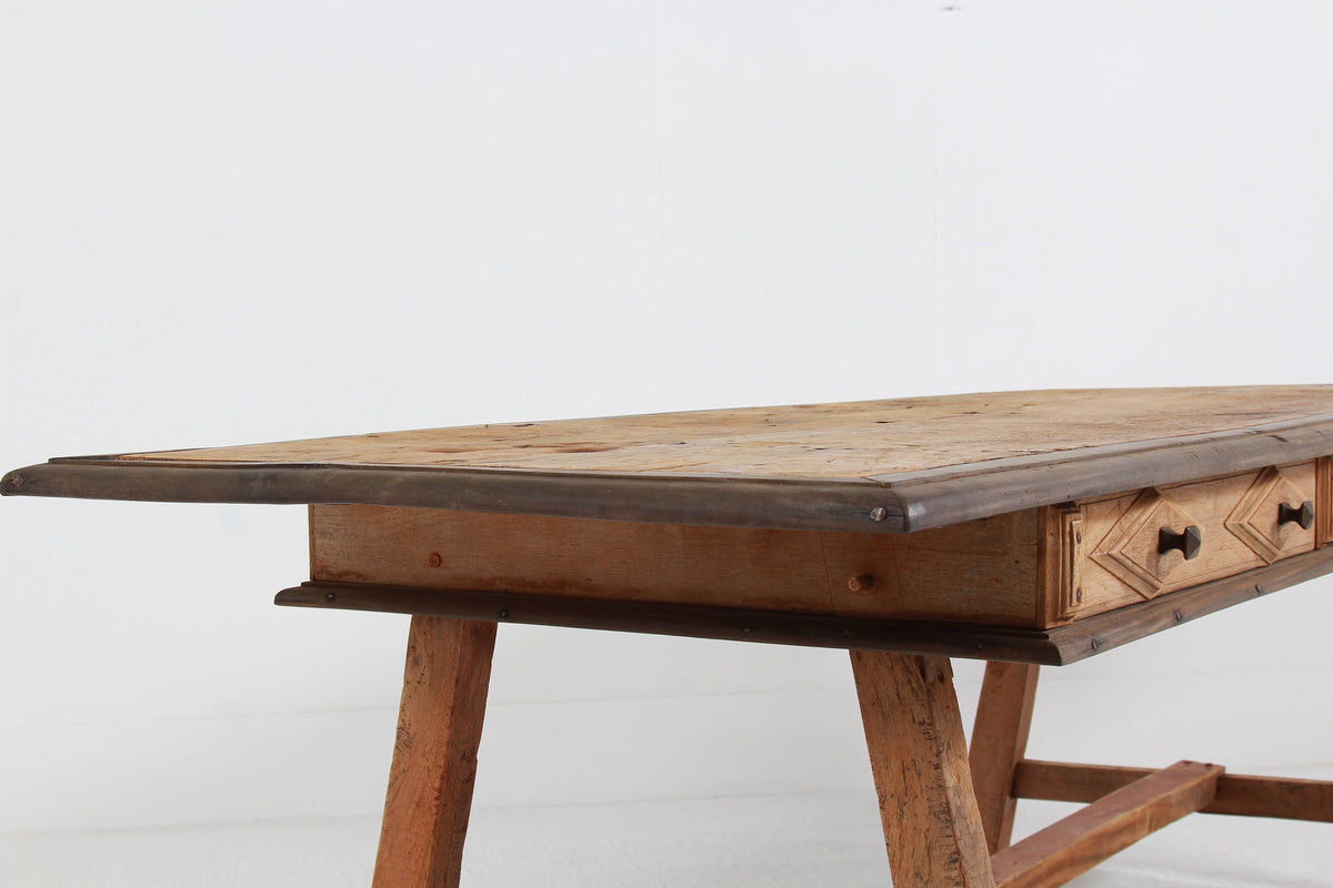 Huge 18thC Spanish Atelier Work Table