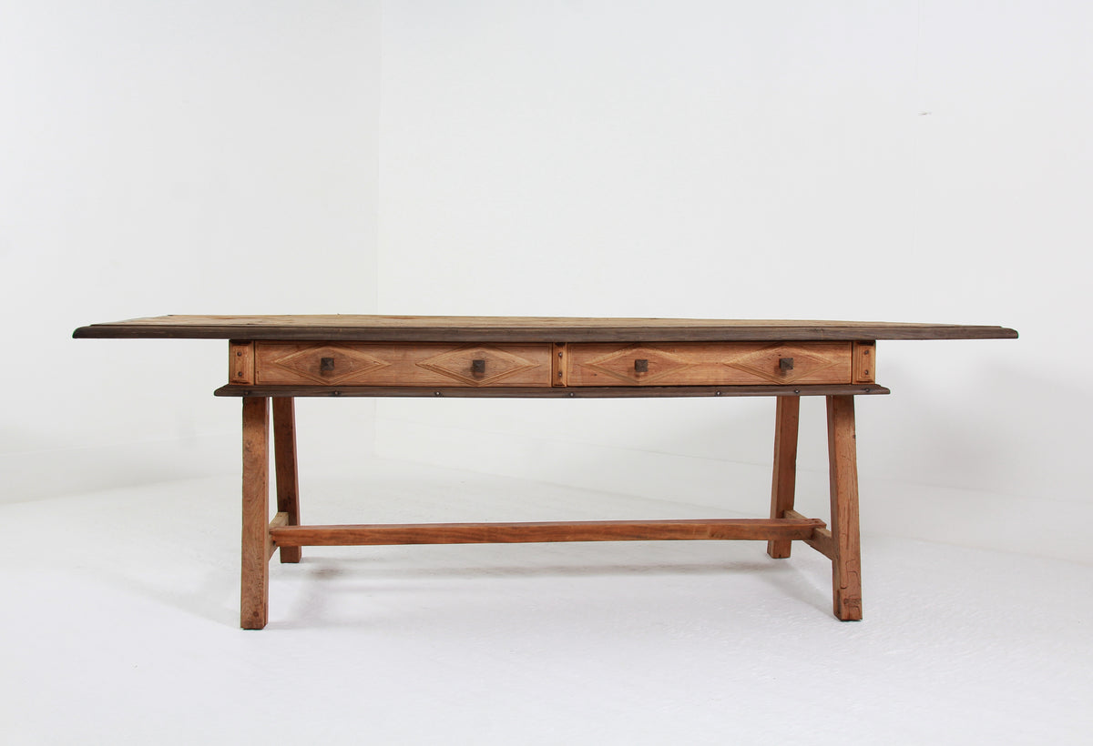 Huge 18thC Spanish Atelier Work Table