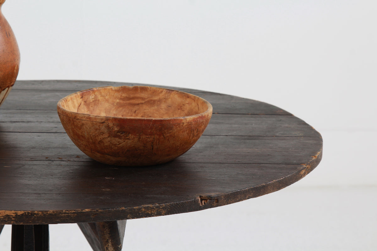 Primitive 19thC Dutch Tilt Top Kitchen Table