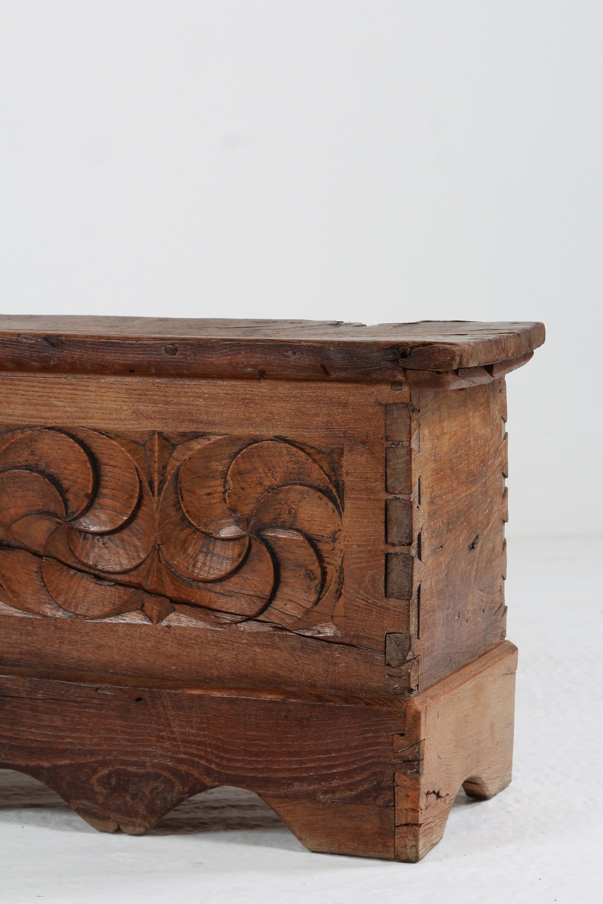 Ancient Spanish 18th Century Primitive Coffer - Trunk