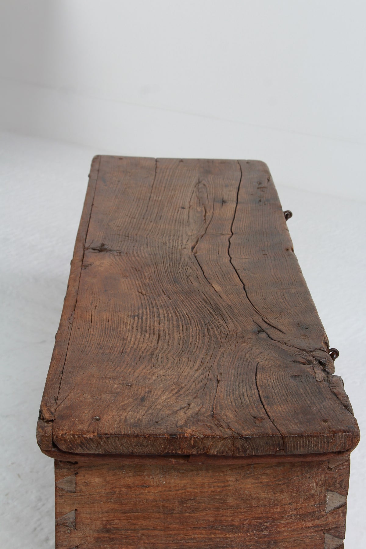 Ancient Spanish 18th Century Primitive Coffer - Trunk