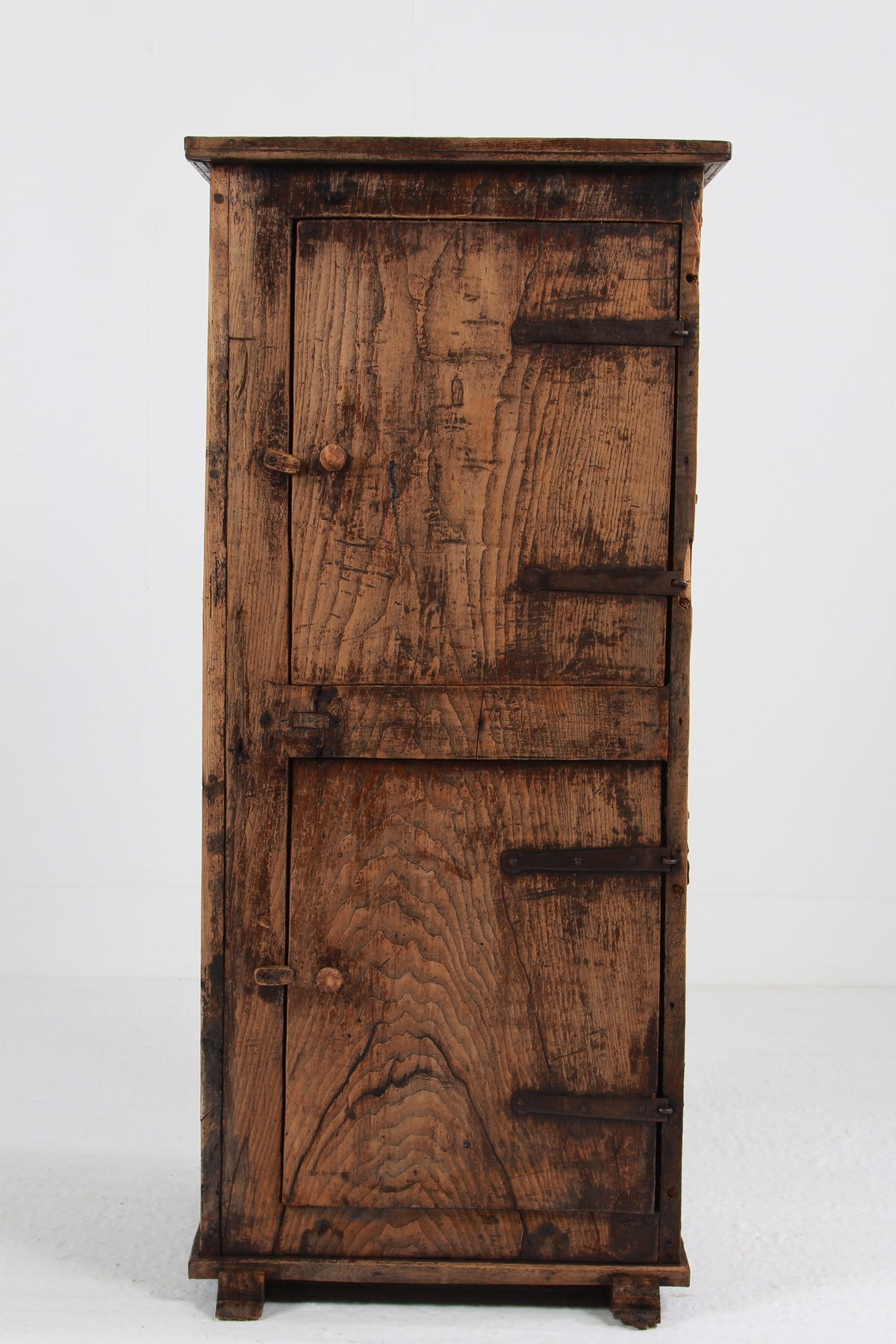 Primitive 18th Century Wabi-Sabi Spanish Farmers Cupboard