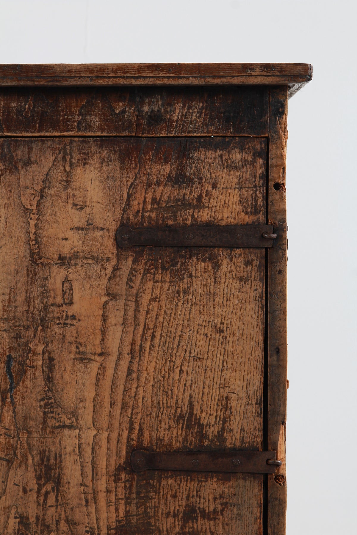 Primitive 18th Century Wabi-Sabi Spanish Farmers Cupboard