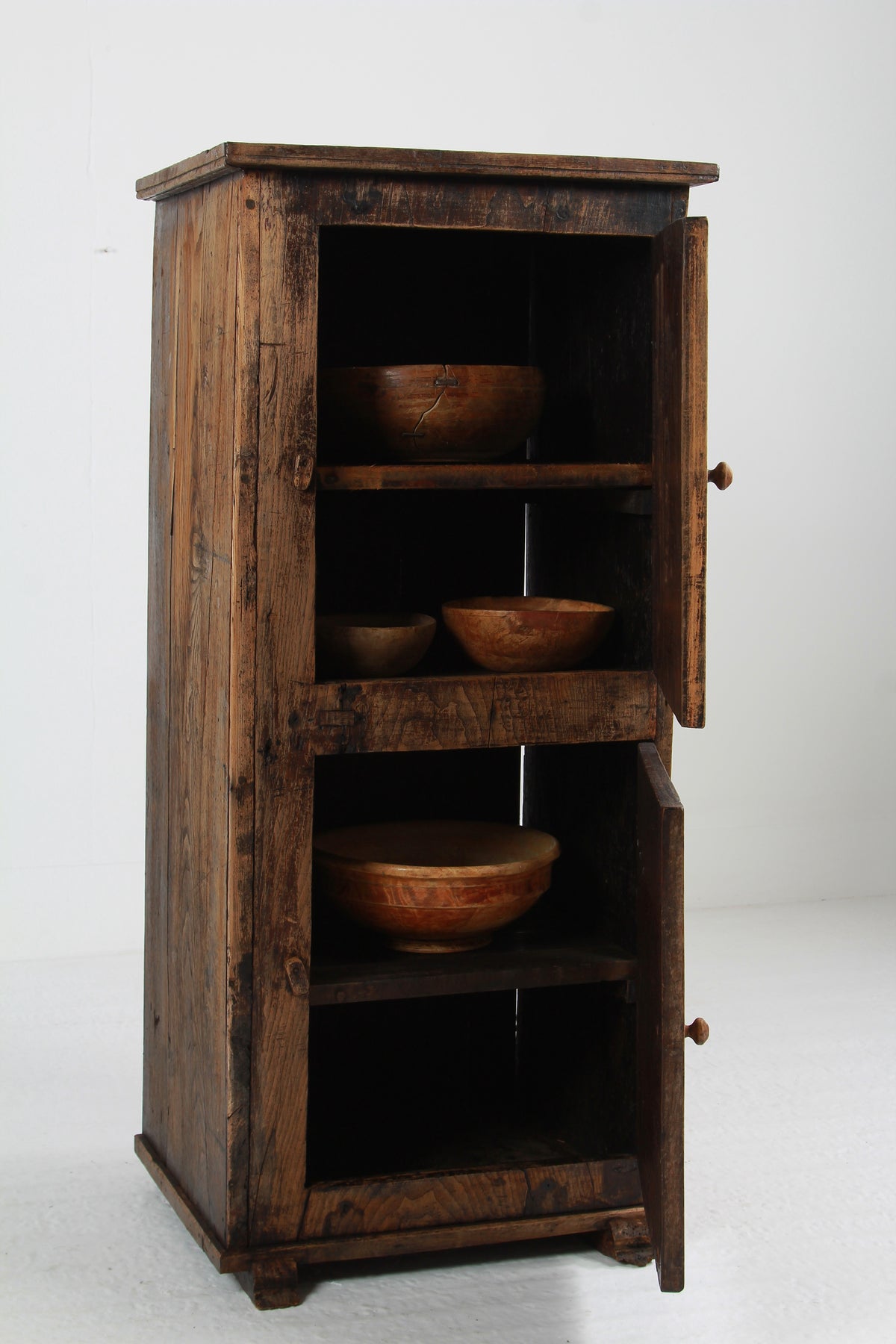 Primitive 18th Century Wabi-Sabi Spanish Farmers Cupboard