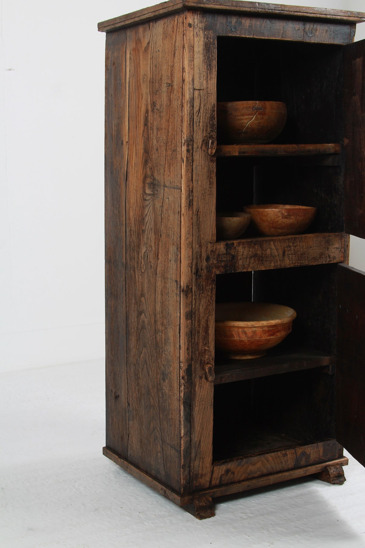 Primitive 18th Century Wabi-Sabi Spanish Farmers Cupboard