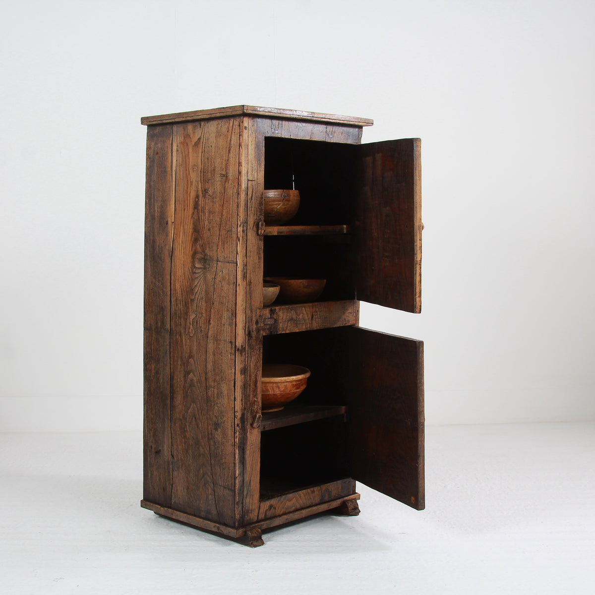 Primitive 18th Century Wabi-Sabi Spanish Farmers Cupboard