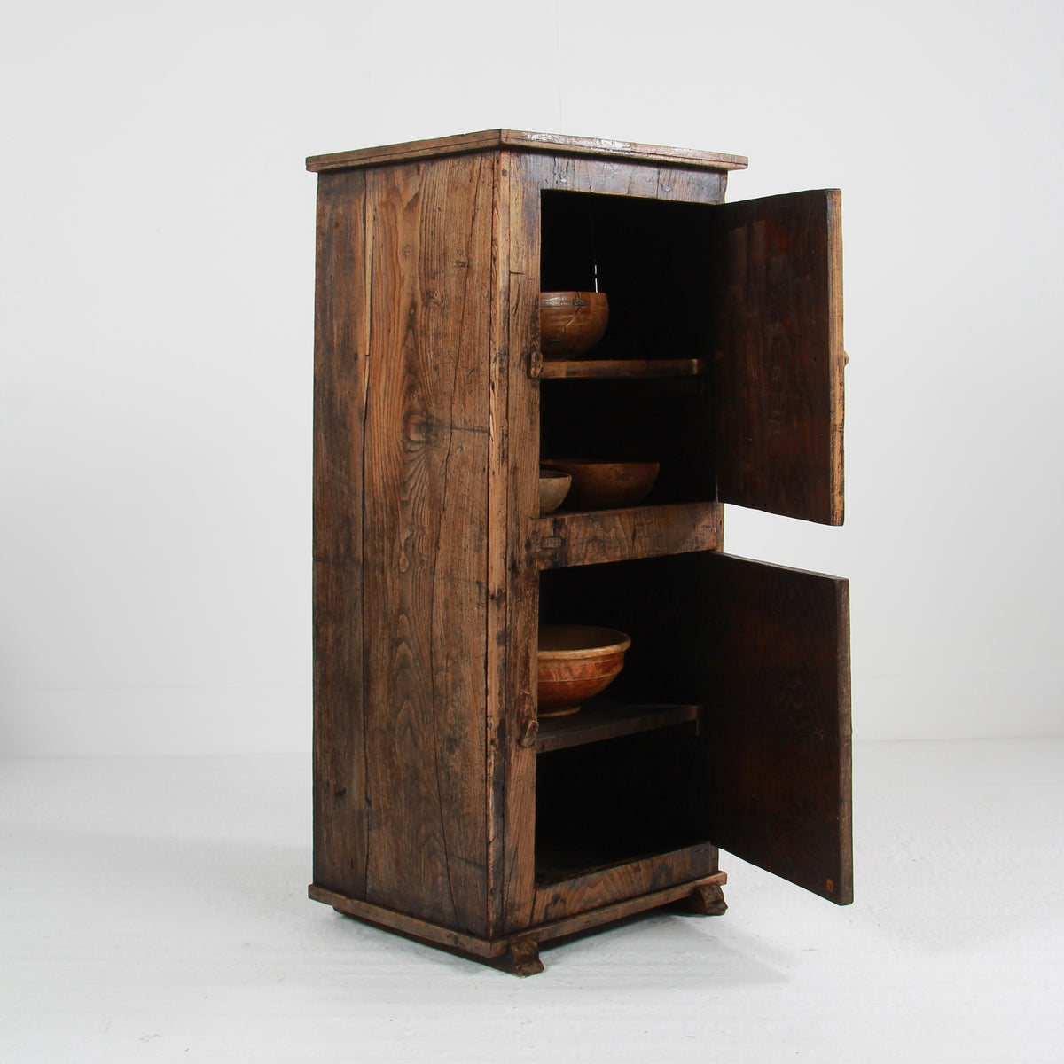 Primitive 18th Century Wabi-Sabi Spanish Farmers Cupboard