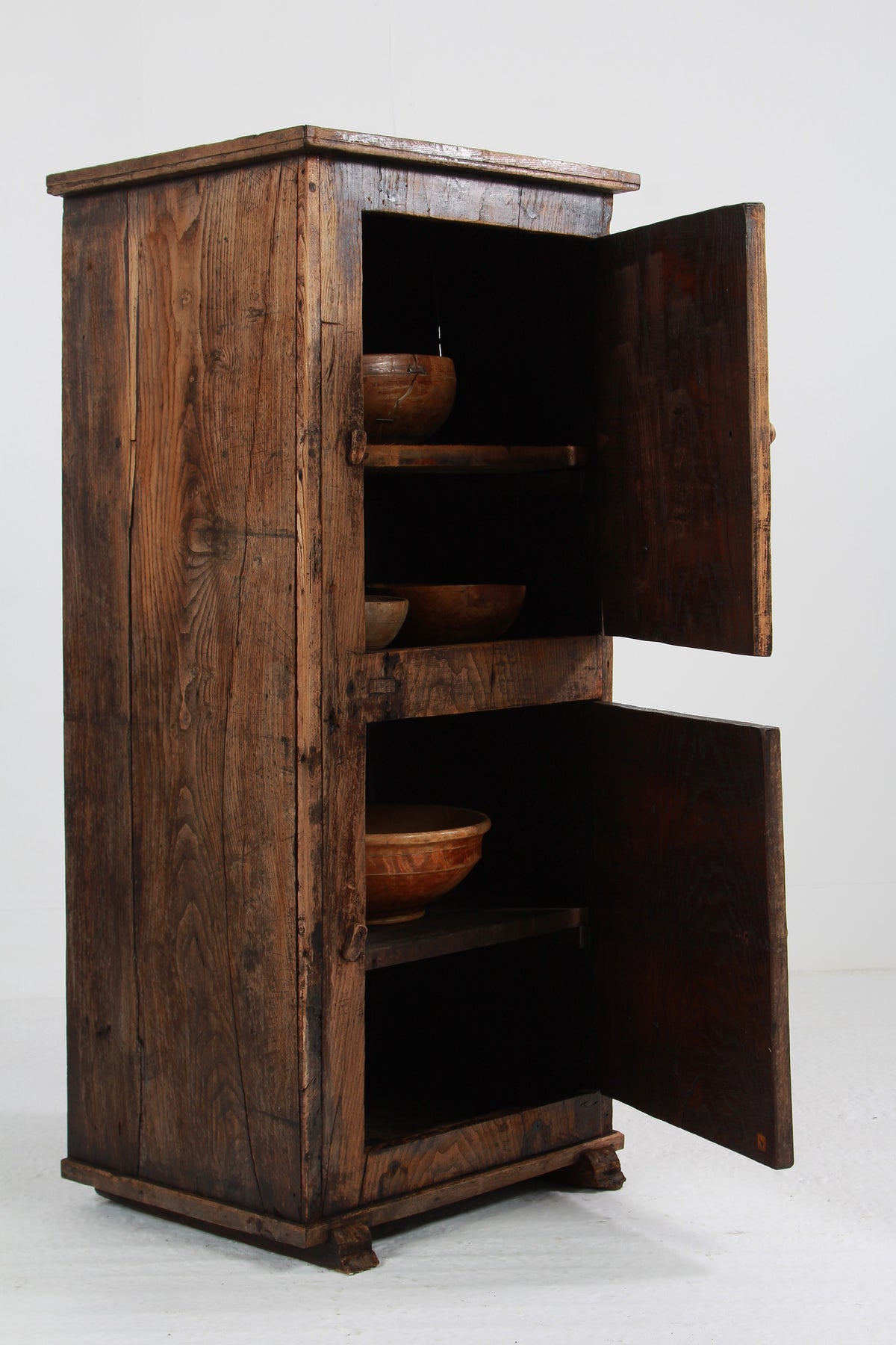 Primitive 18th Century Wabi-Sabi Spanish Farmers Cupboard