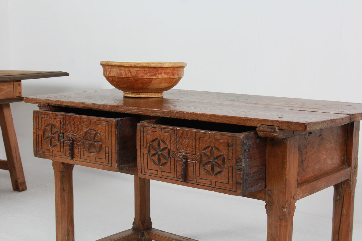 Striking 18th Century Spanish Console Table