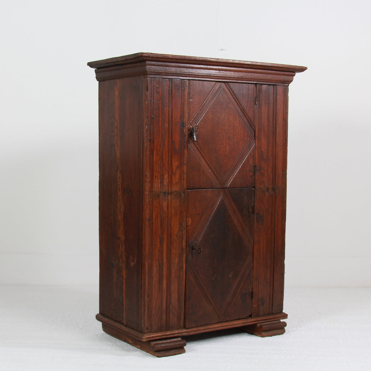 A Very Handsome Early 18th Century Oak  Italian Convent Cupboard