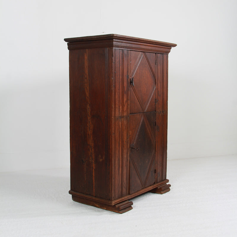 A Very Handsome Early 18th Century Oak  Italian Convent Cupboard