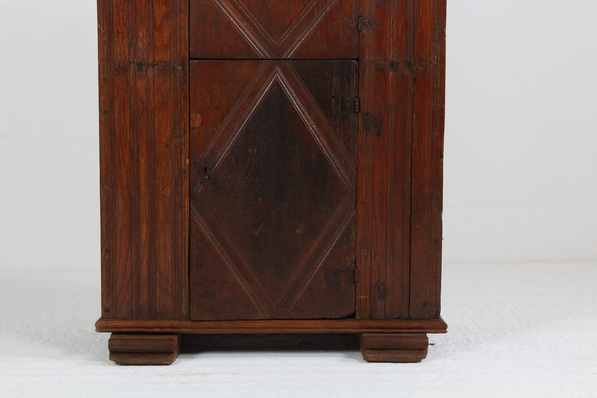 A Very Handsome Early 18th Century Oak  Italian Convent Cupboard