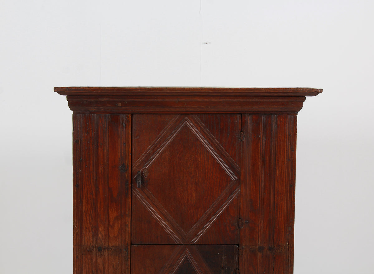 A Very Handsome Early 18th Century Oak  Italian Convent Cupboard