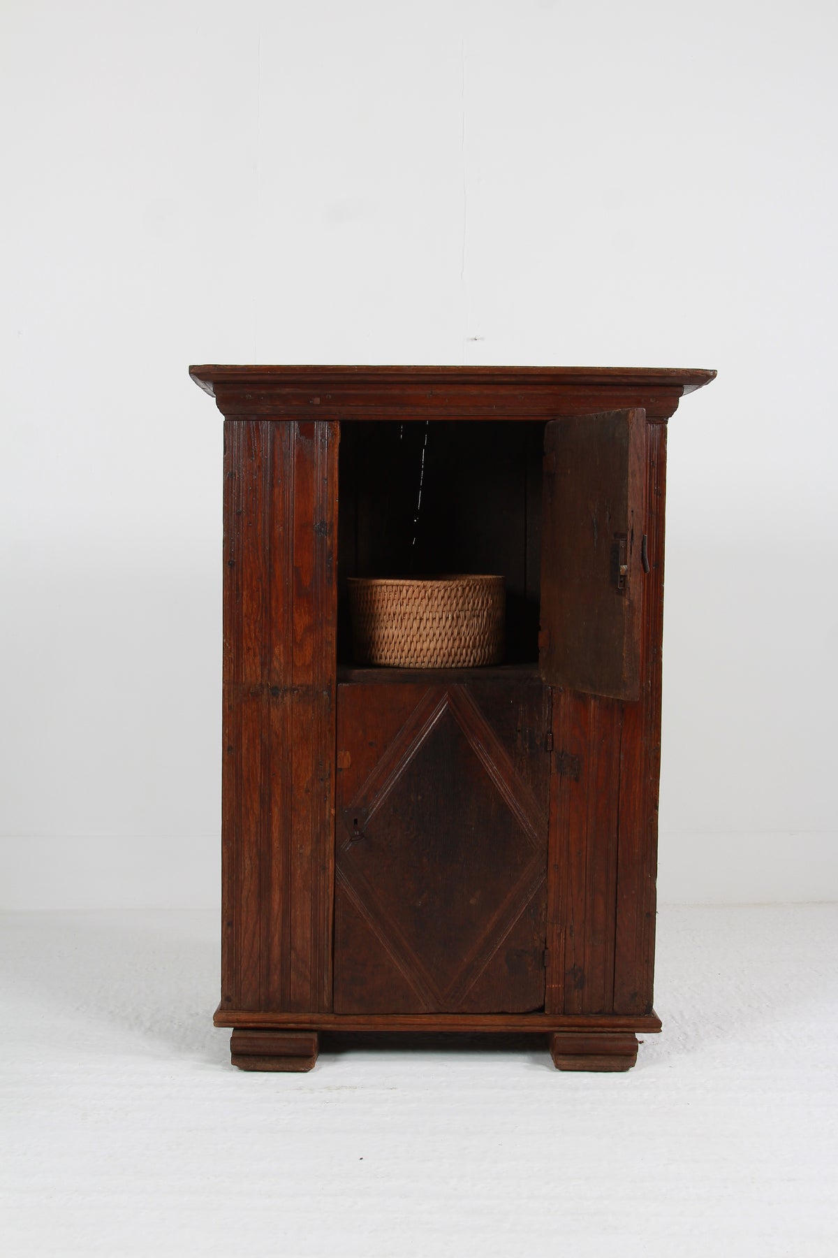 A Very Handsome Early 18th Century Oak  Italian Convent Cupboard