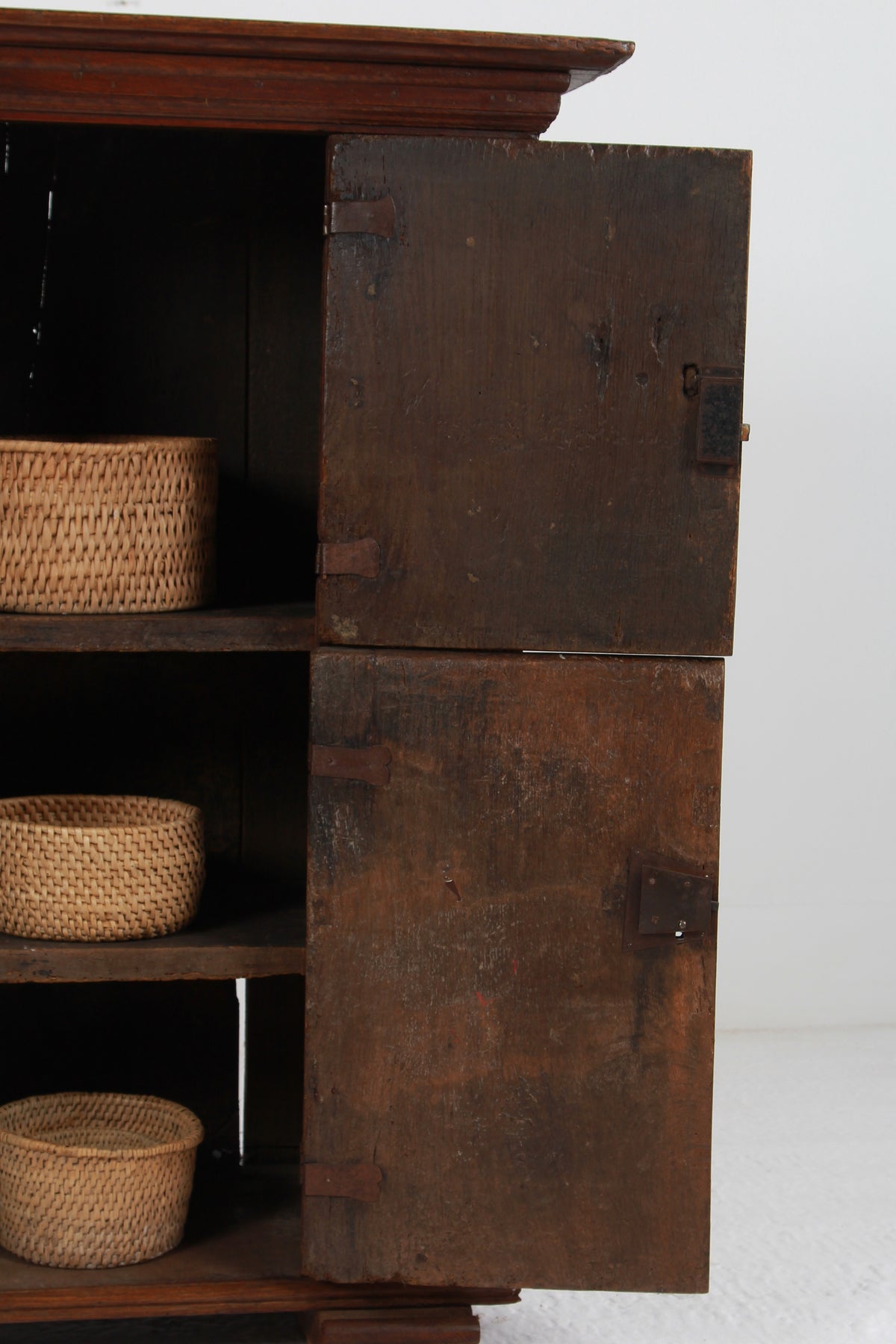 A Very Handsome Early 18th Century Oak  Italian Convent Cupboard