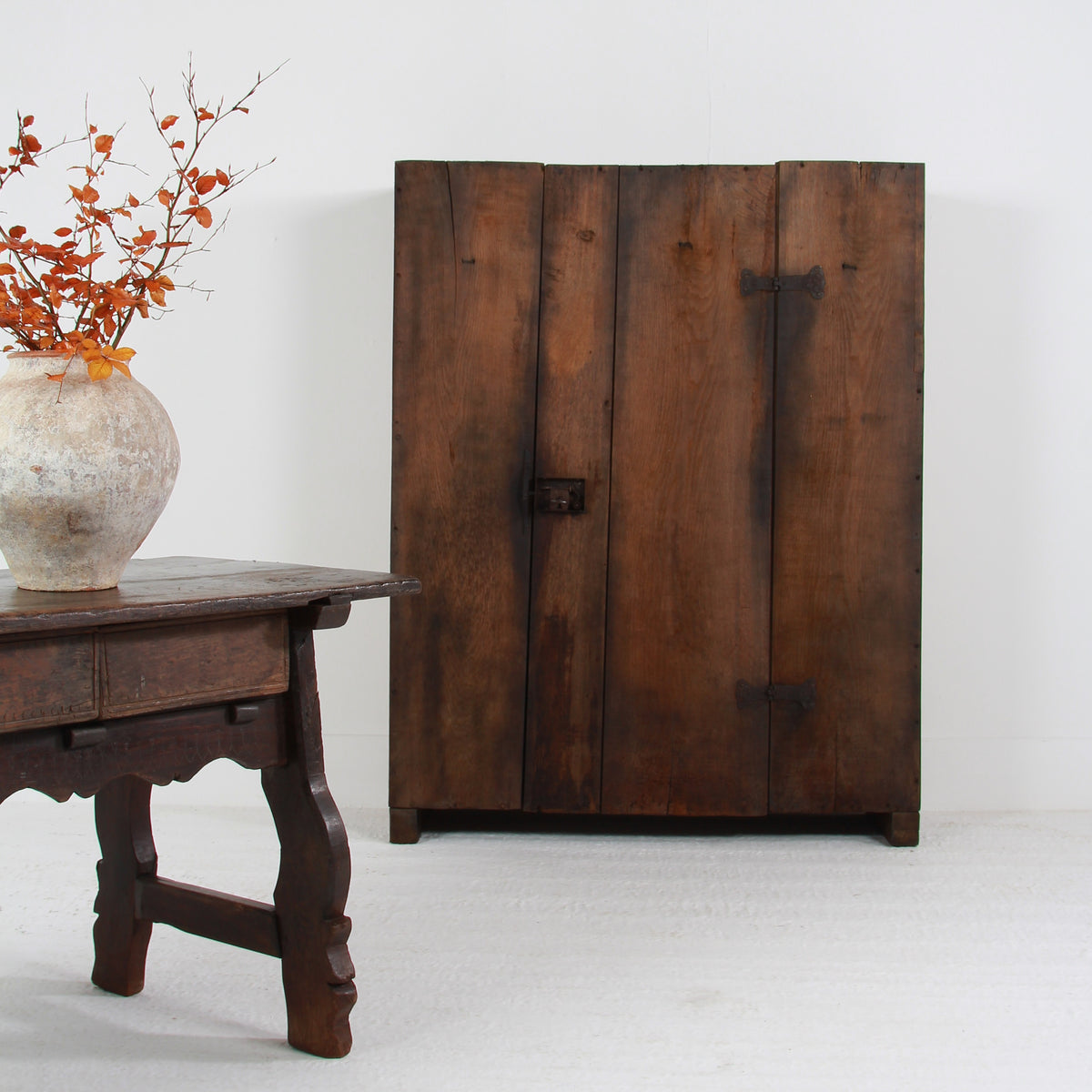 Rustic Vernacular Italian 18thC Oak Cabinet