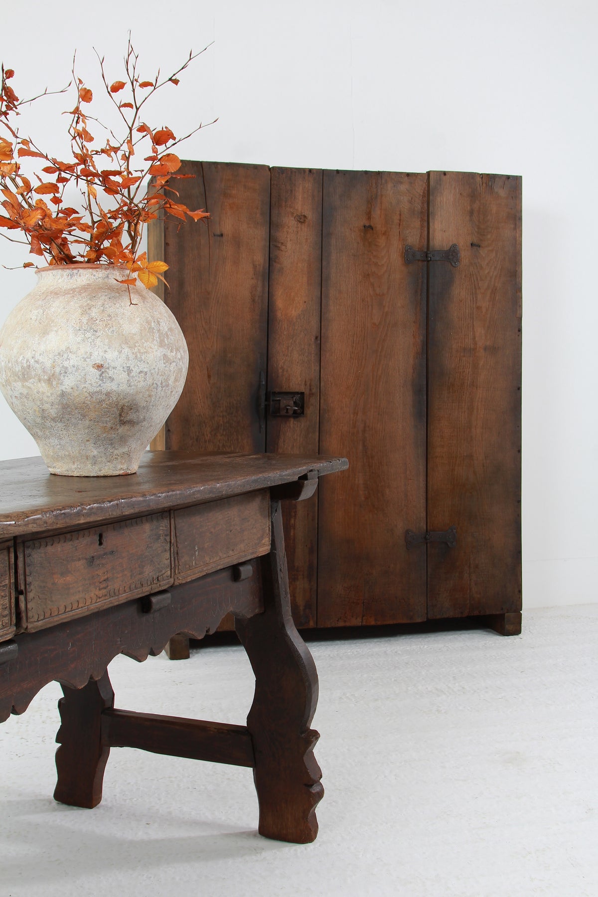 Rustic Vernacular Italian 18thC Oak Cabinet