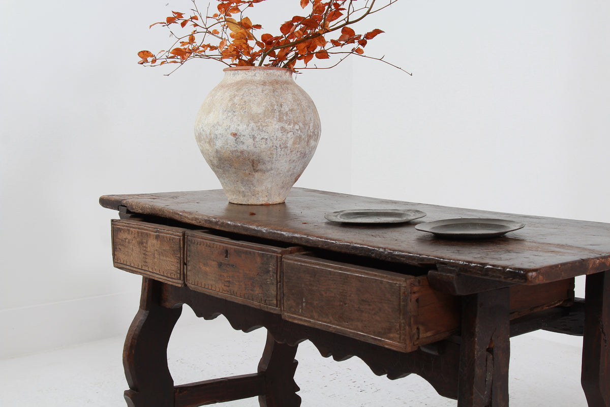 Ancient 18th Century Spanish Console Table