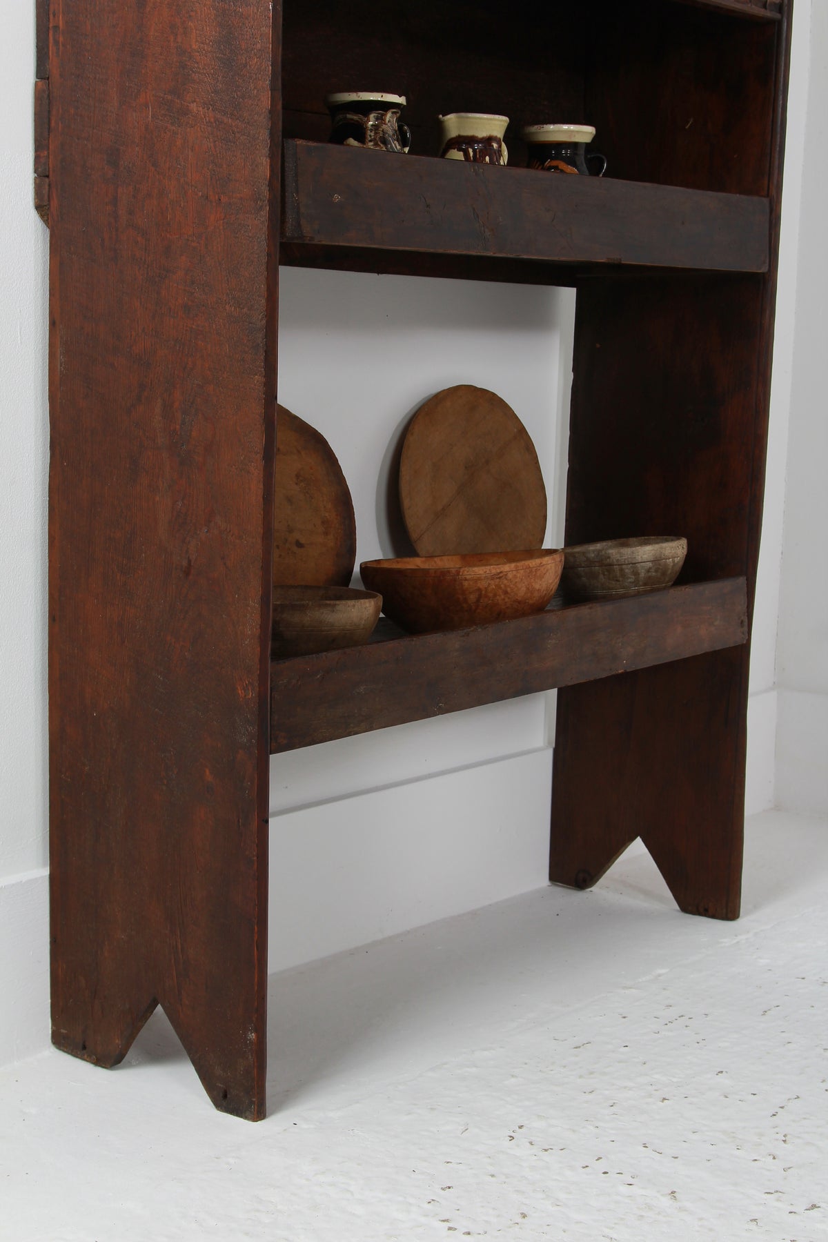 French Rustic 18thC Art Populaire Alpine Kitchen Cupboard