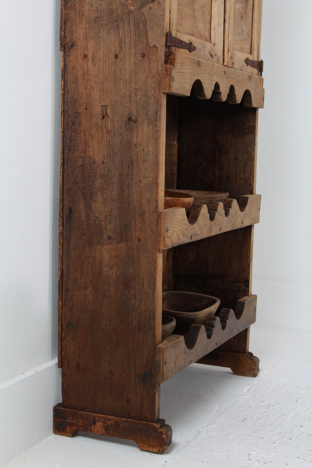 Primitive Spanish 18thC Wabi Sabi Mountain Cupboard