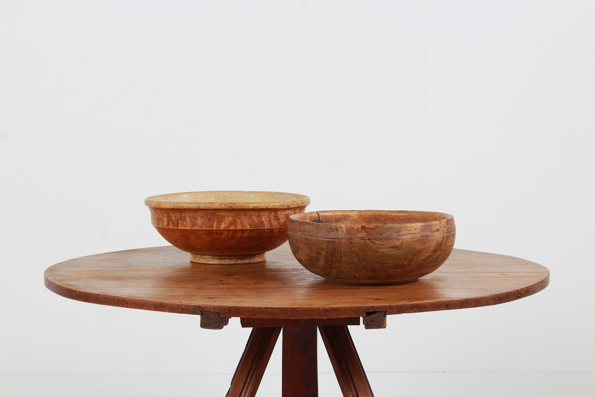 Primitive 19thC Dutch Pine Tilt Top Kitchen/Centre Table