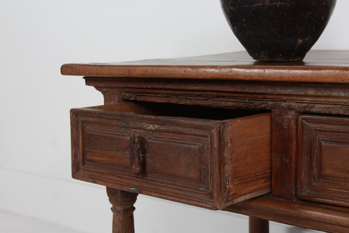 Ancient 17th Century Spanish Console/Side Table
