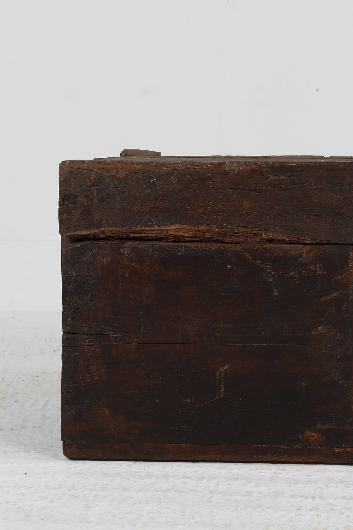 Ancient Spanish 18thC Hand Carved Trunk/Coffer