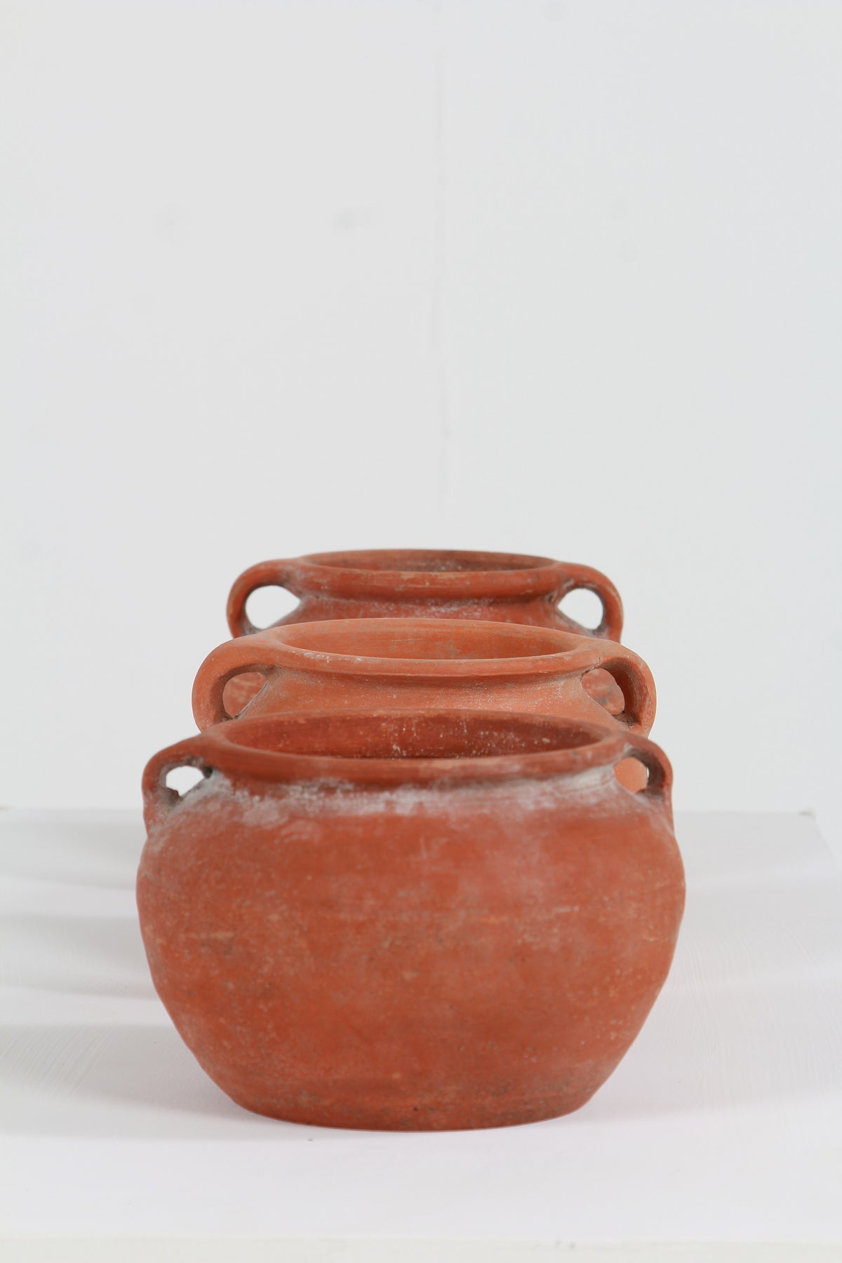 Collection of three Mediterranean Terracotta Pots