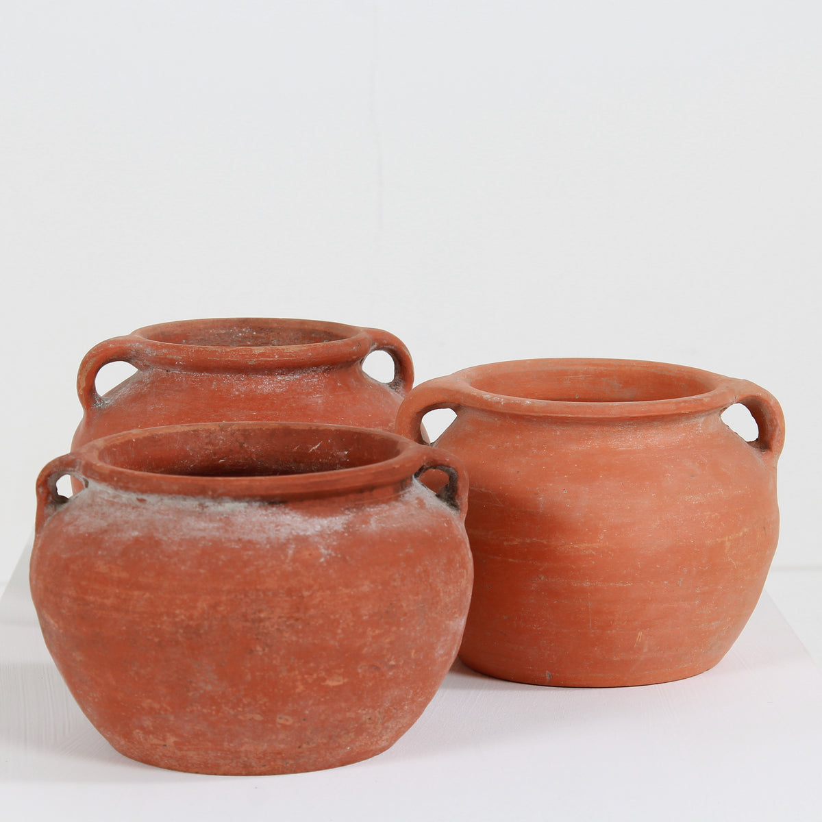 Collection of three Mediterranean Terracotta Pots