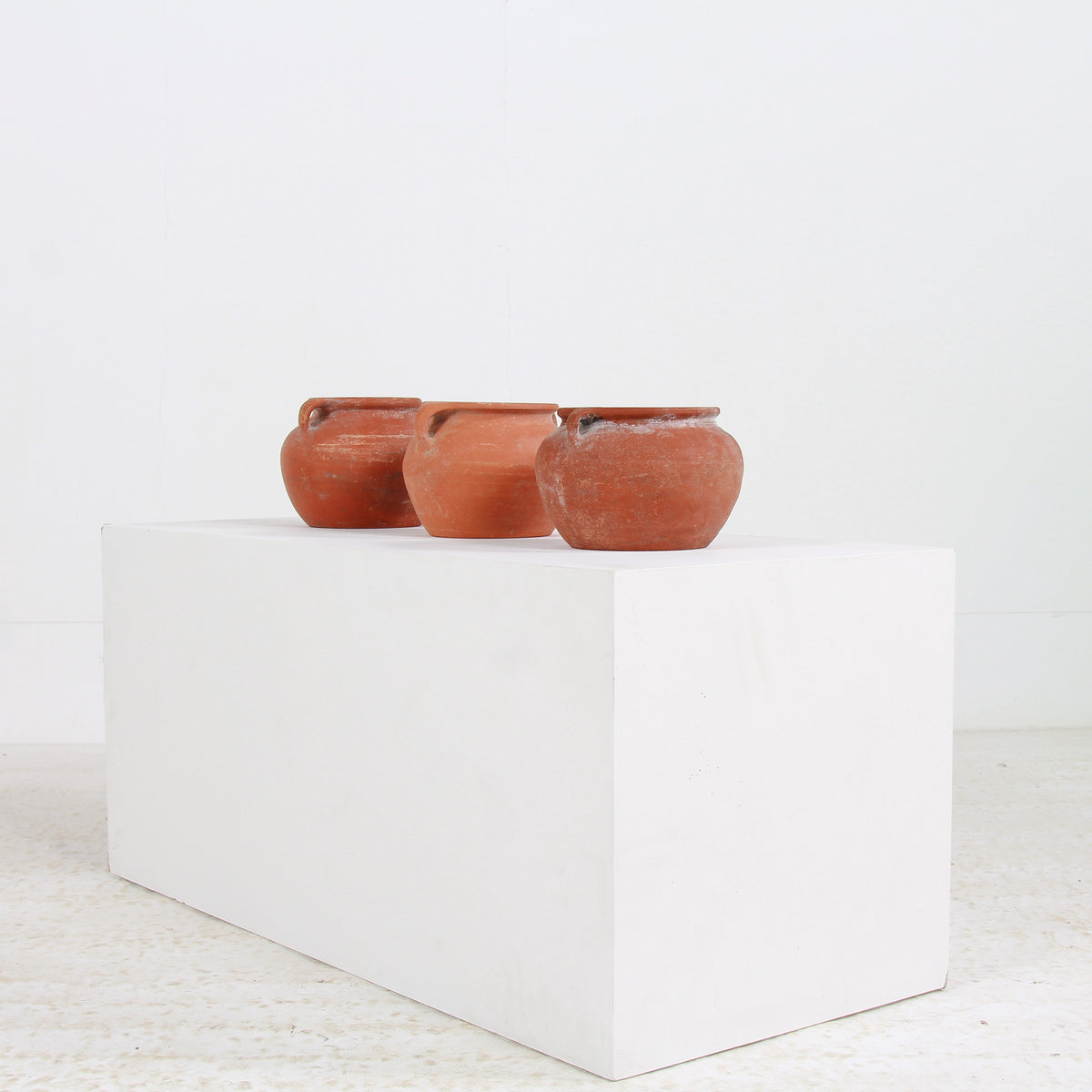 Collection of three Mediterranean Terracotta Pots