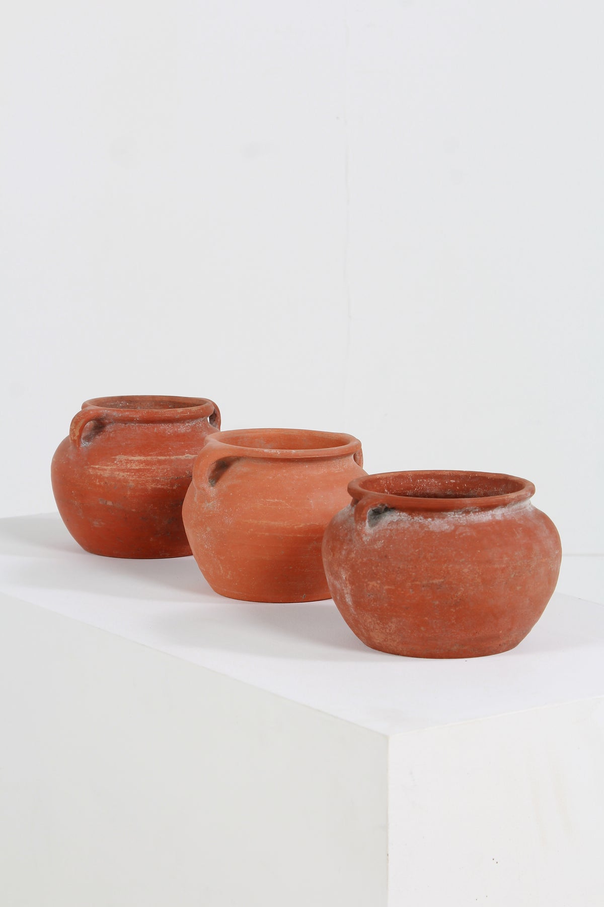 Collection of three Mediterranean Terracotta Pots