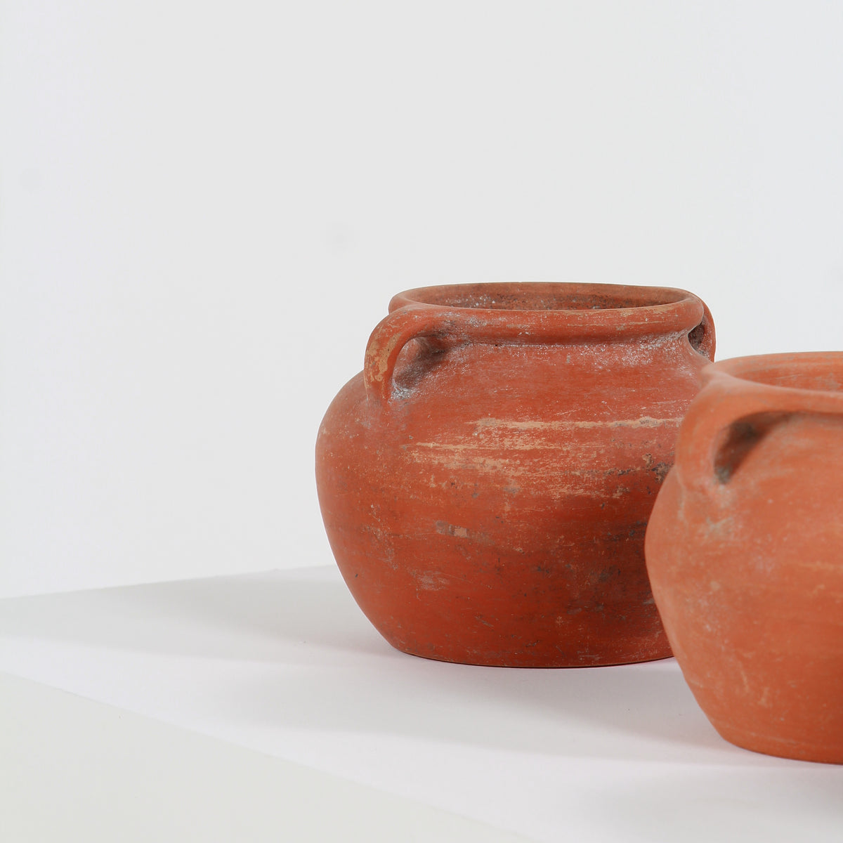 Collection of three Mediterranean Terracotta Pots