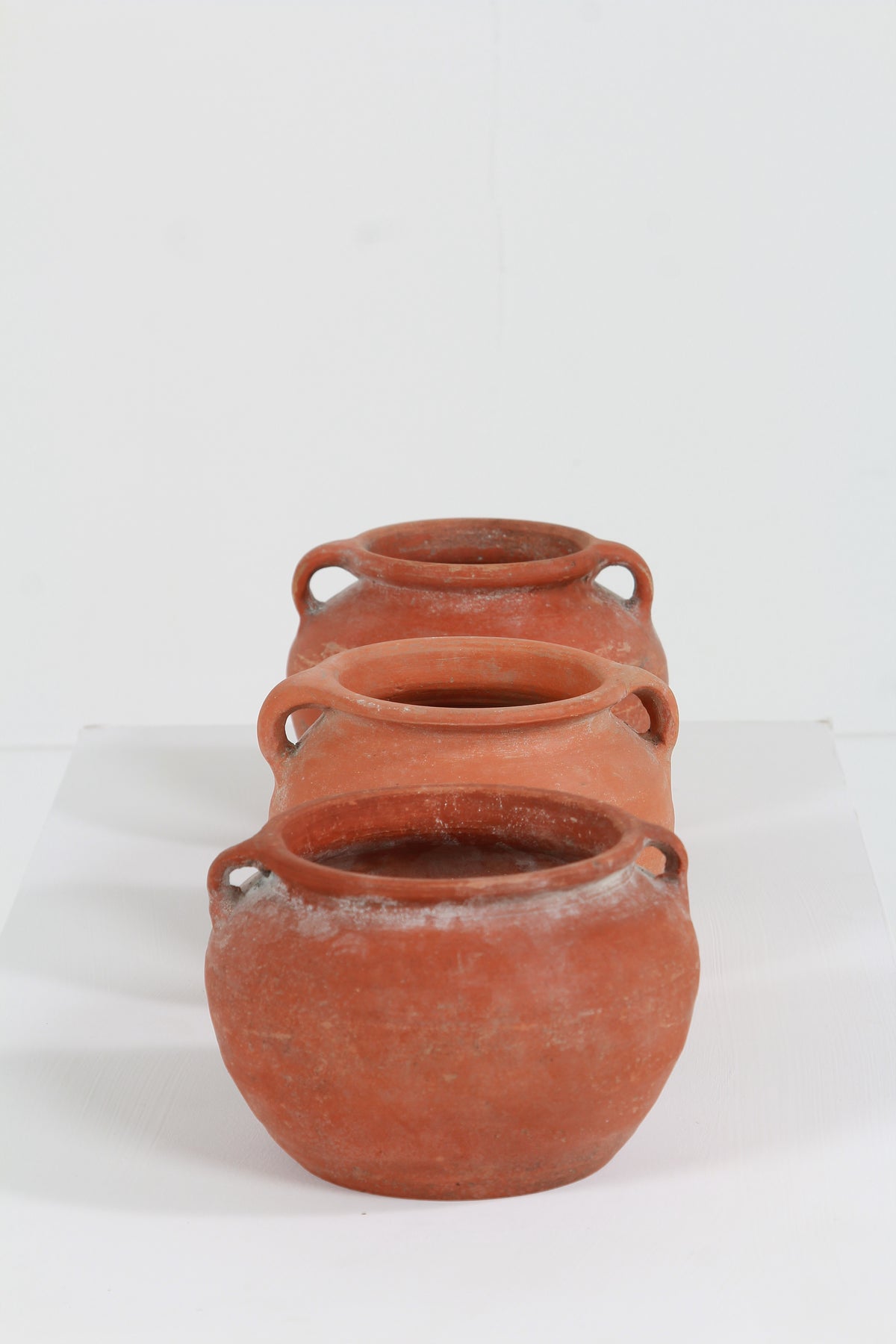 Collection of three Mediterranean Terracotta Pots