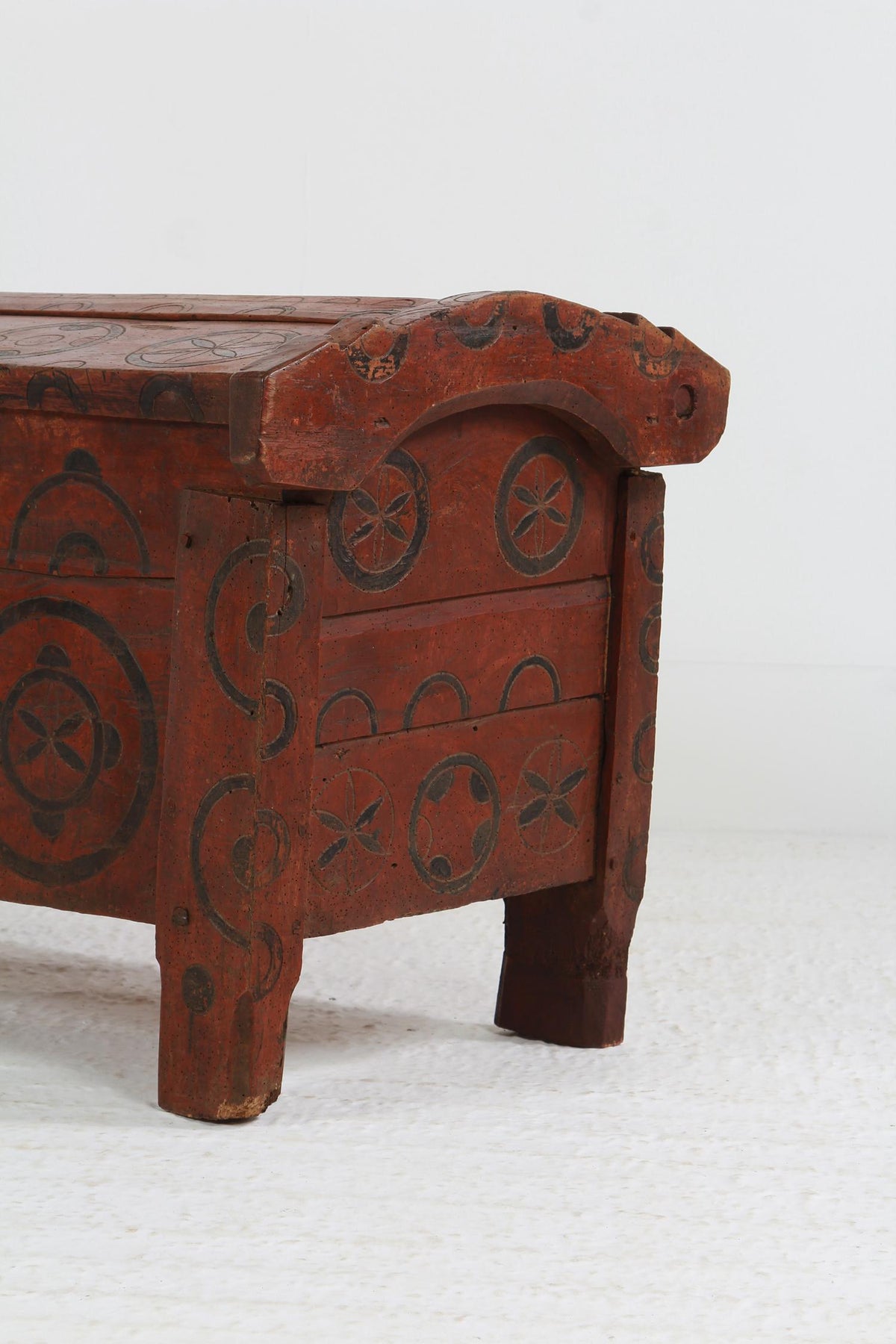 Ancient 19th Century Rustic Shepherd’s Coffer from Transylvania