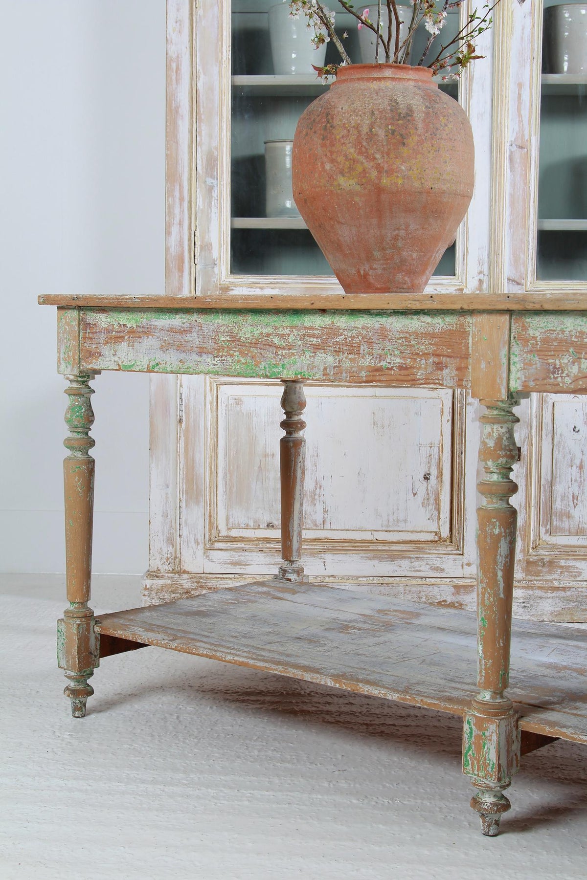 French 19thC Drapers Table with Original Patina