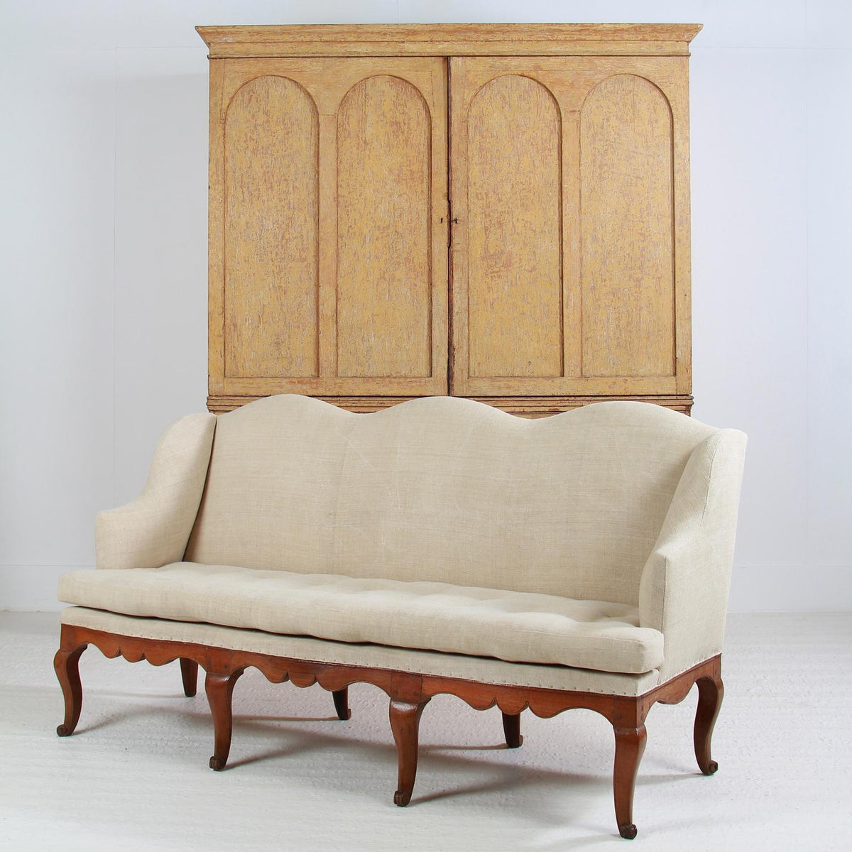 Exquisite Louis XIV Period French 18thC  Walnut Sofa