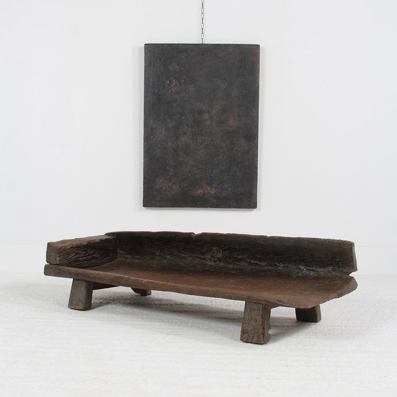 SUBLIME PRIMITIVE HAND CARVED TRIBAL NAXI BED/BENCH