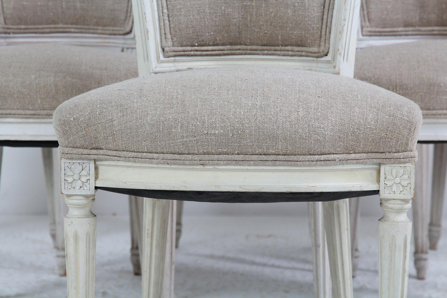 Handsome Set of Six French Louis XVI Style Dining Chairs – Anton K