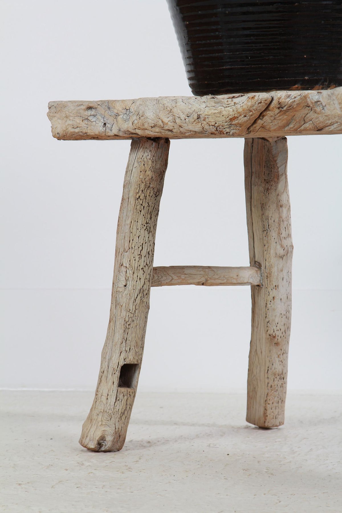Rustic & Sculptural Country  Elm  Bench